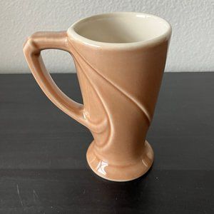 Vintage ENG SKELL Tall Tan Coffee Mug Cup // Restaurant Ware // San Francisco CA
